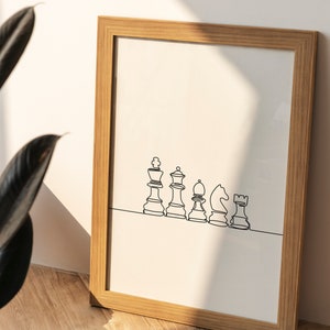 Chess Print, Chess Wall Art, Chess Poster, Chess Print Gift, Chess Lover gifts, Chess Decor, Chess Art, Love Chess, gift for chess lovers