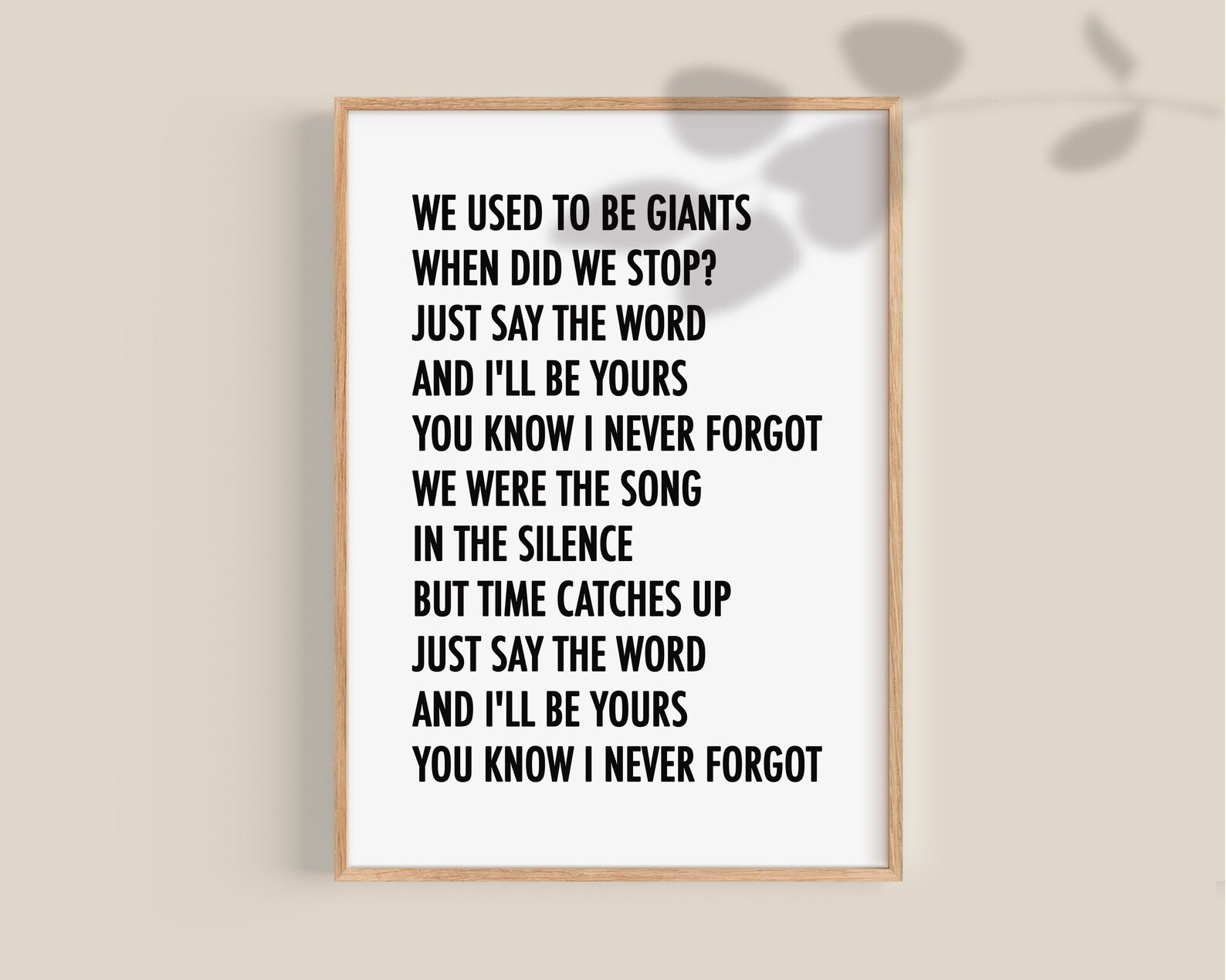 Giants Lyrics Song lyrics Print Dermot Kennedy Song Words | Etsy