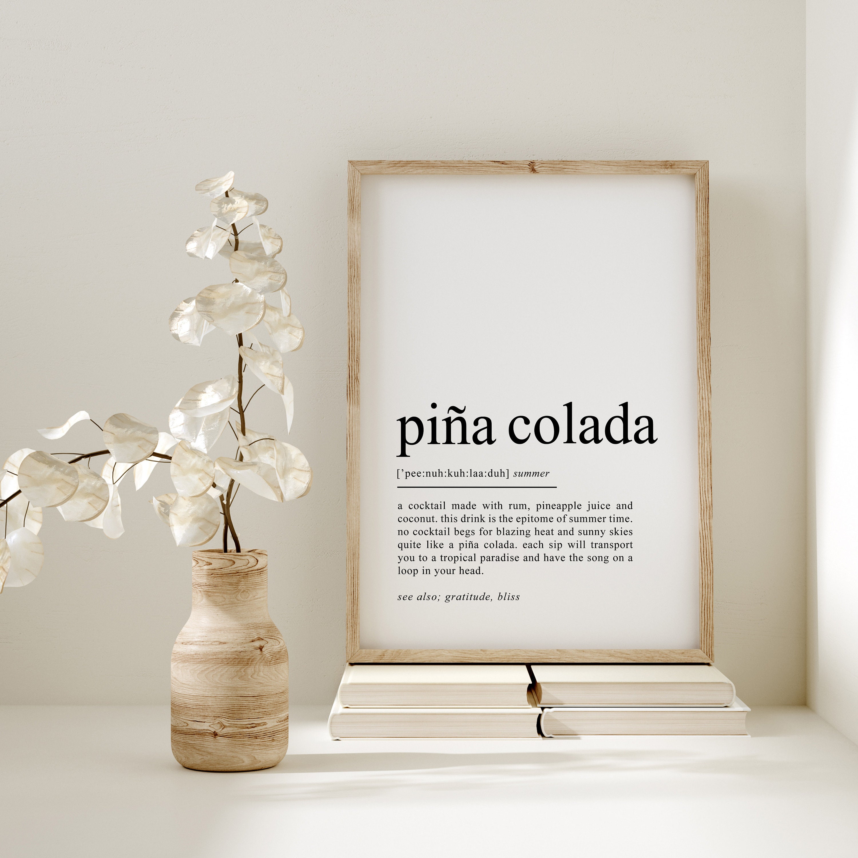 Pina Colada 20 x 30 cm in metallo retrò decorazione artigianato