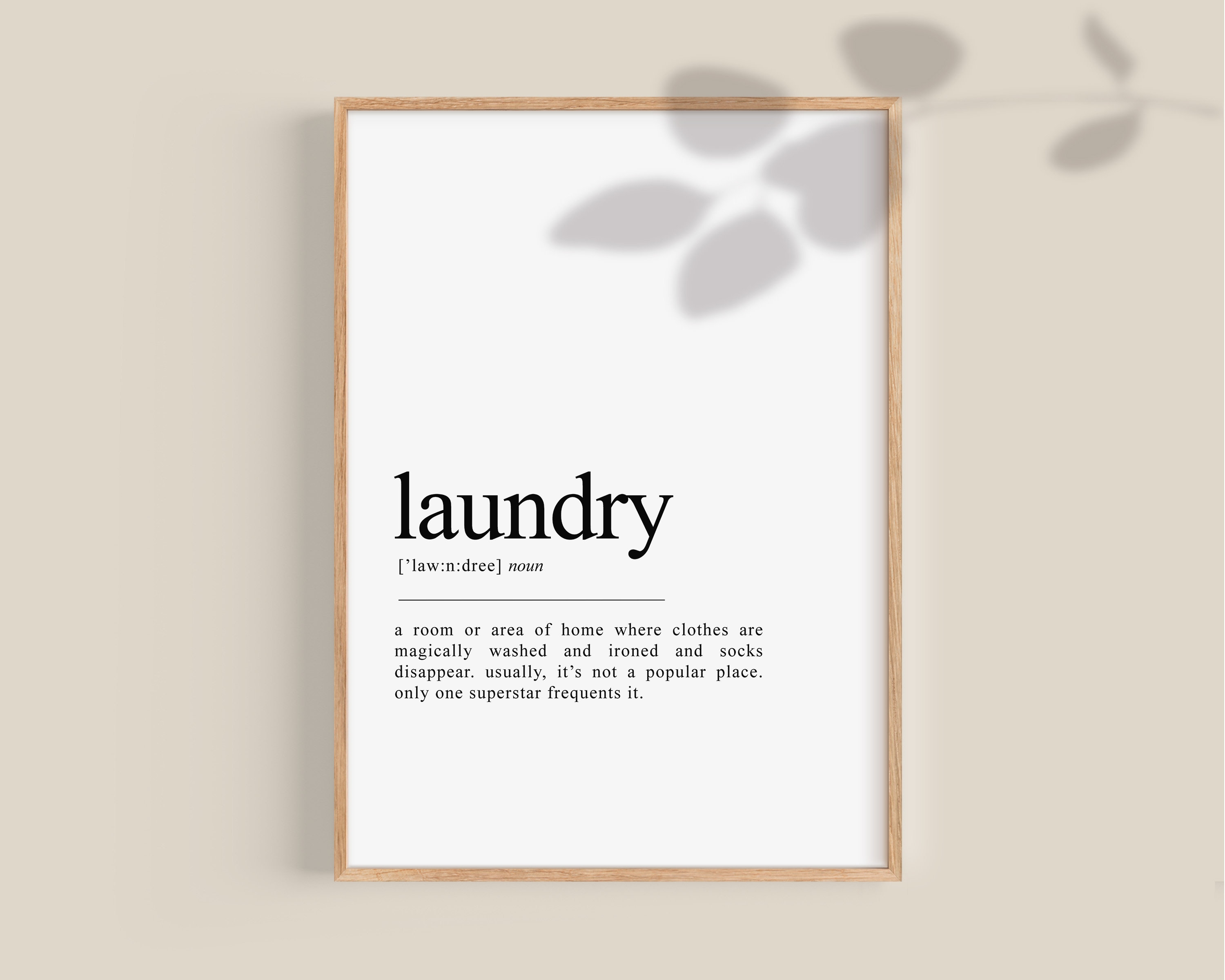 Laundry Definition Dictionary Art Laundry Print Laundry Etsy