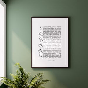 US National Anthem Lyrics Print, USA National Anthem Print, the Star ...