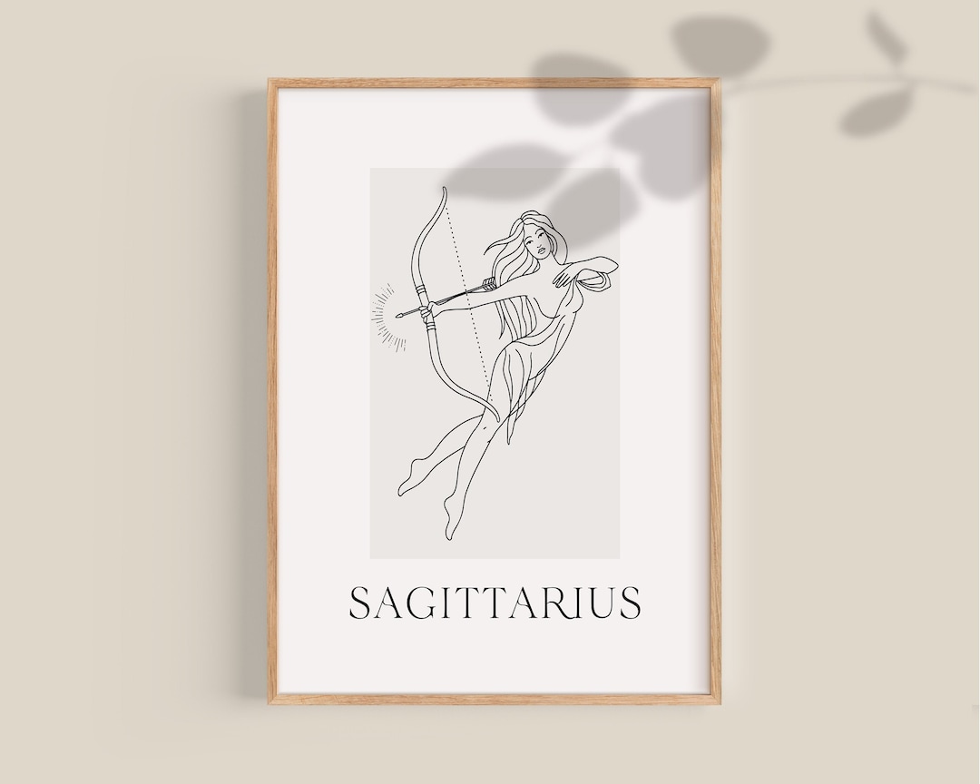 Boogschutter vrouw boogschutter dierenriem tekens ster Etsy Nederland