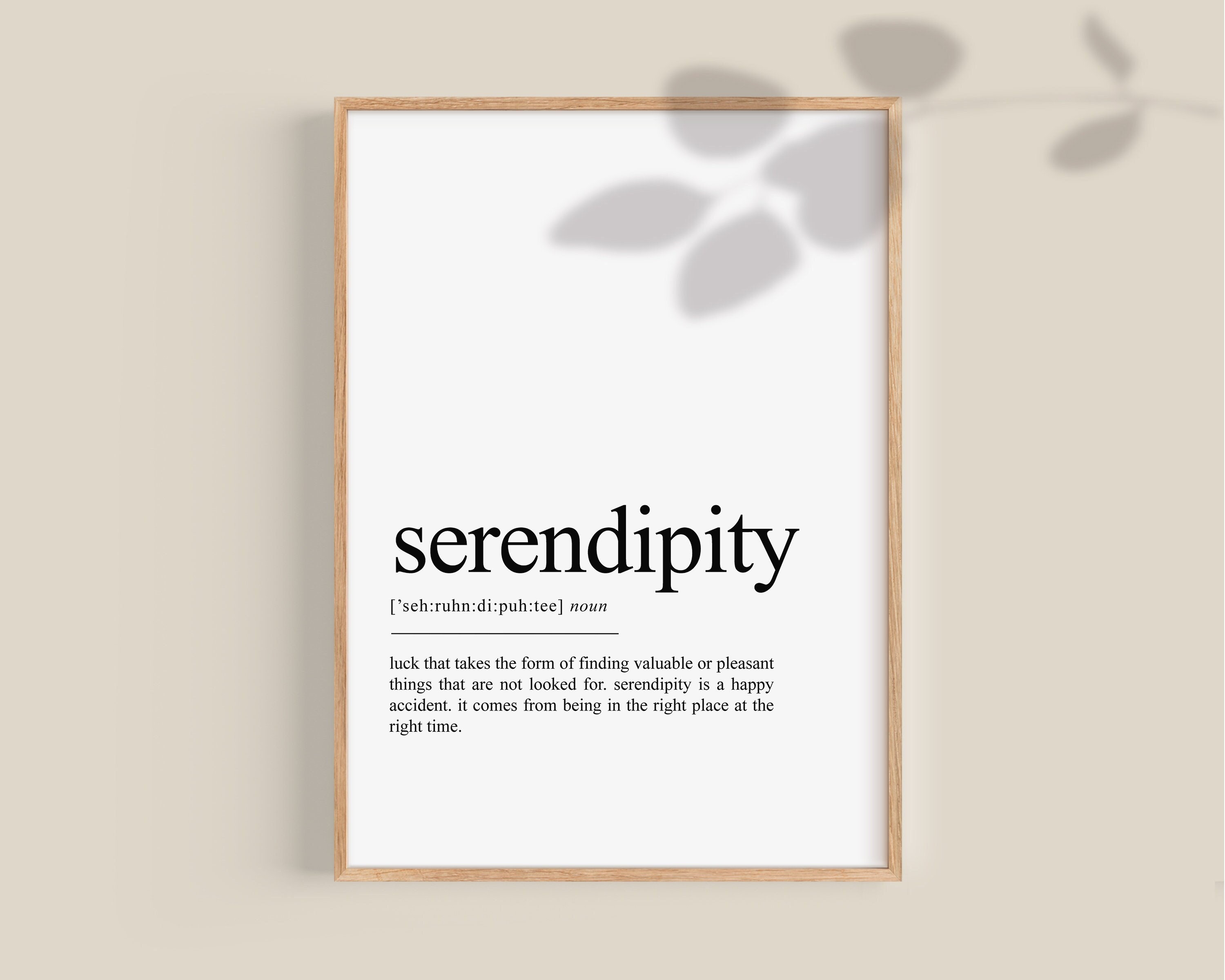 What does cheap serendipity mean