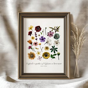 Crazy Plant lady Gift Plant lover Kitchen Prints Gardener gift Herb gardening wall art Nature Posters Succulent plants Trendy Botanical Art