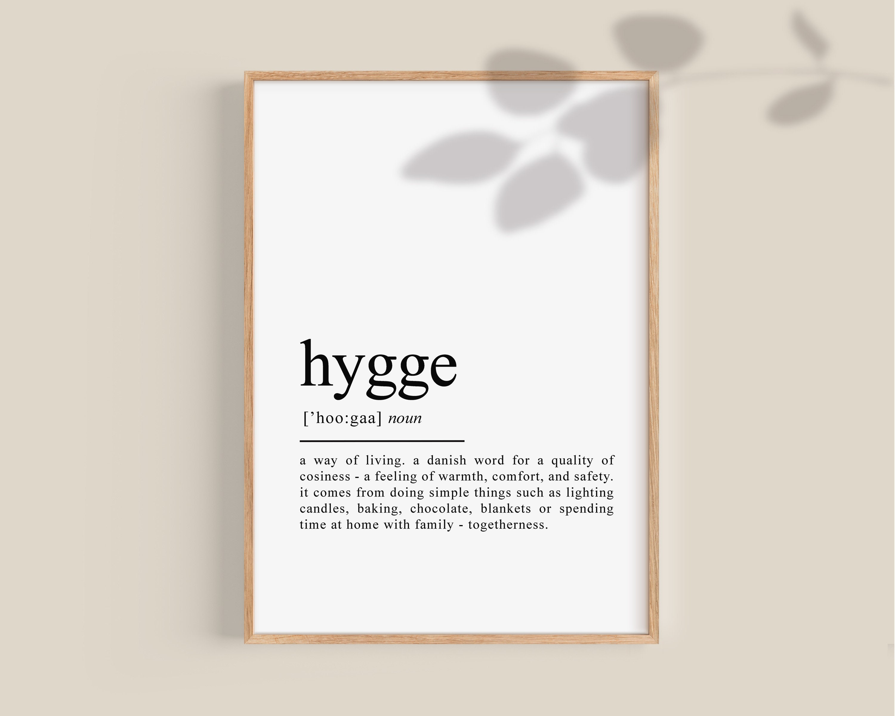 Hygge Hygge Poster Hygge Definition Print Hygge - Etsy Canada