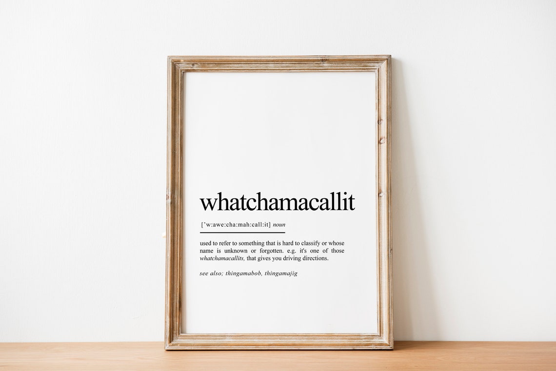 Whatchamacallit Funny Irish Gifts Ireland Digital Print Etsy