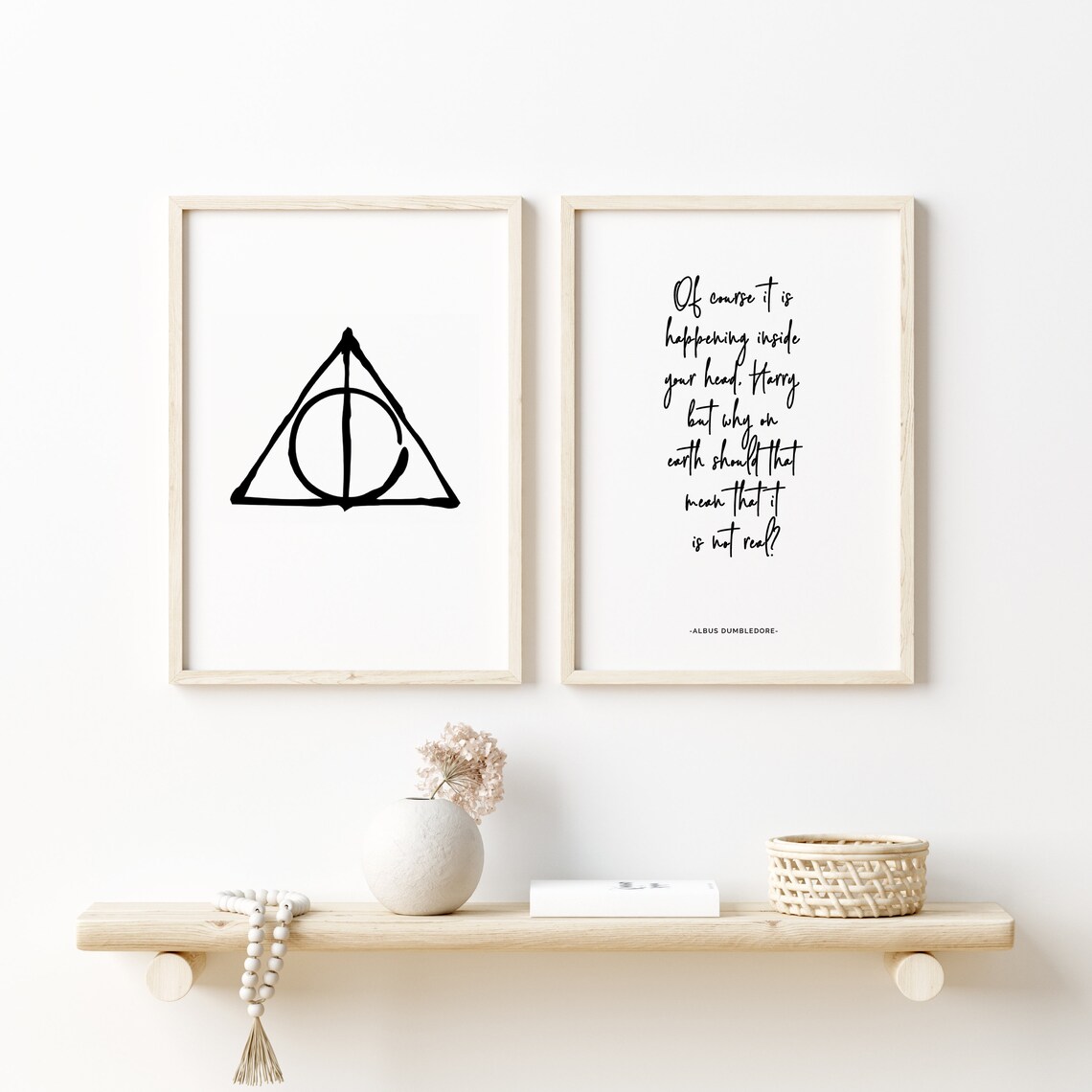 Harry Potter Quote Wall Art Set Harry Potter Bundle 3 Etsy