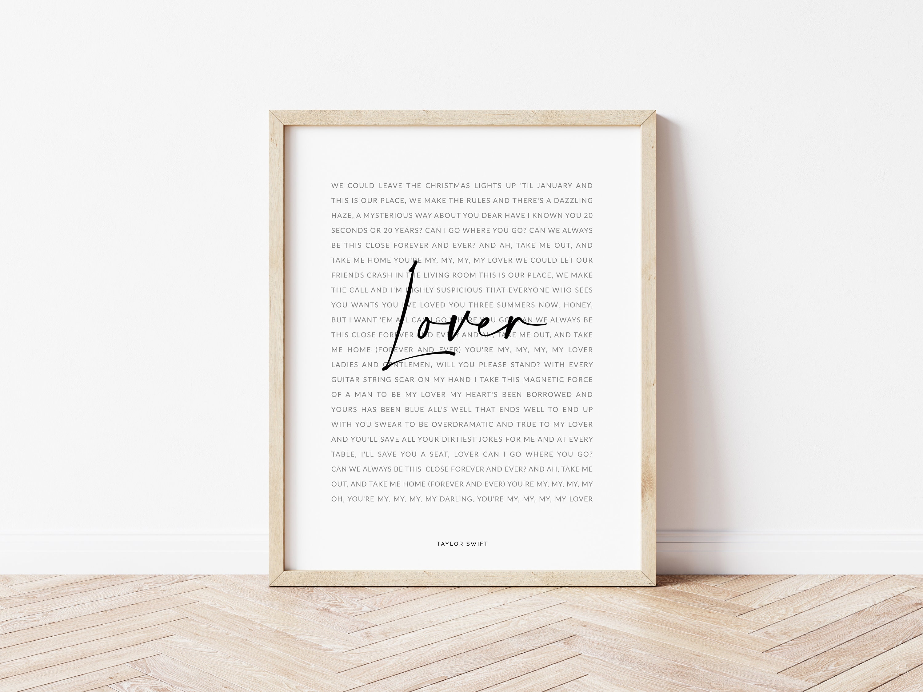 Taylor Swift Print Taylor Swift Lyrics Lyrics Wall Print Etsy