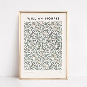 William Morris print, William Morris art, Willow Bough print, mid century print,  exhibition poster vintage poster textiles poster printable
