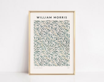 Impresión de William Morris, arte de William Morris, impresión de Willow Bough, impresión de mediados de siglo, cartel de exposición cartel vintage cartel textil imprimible