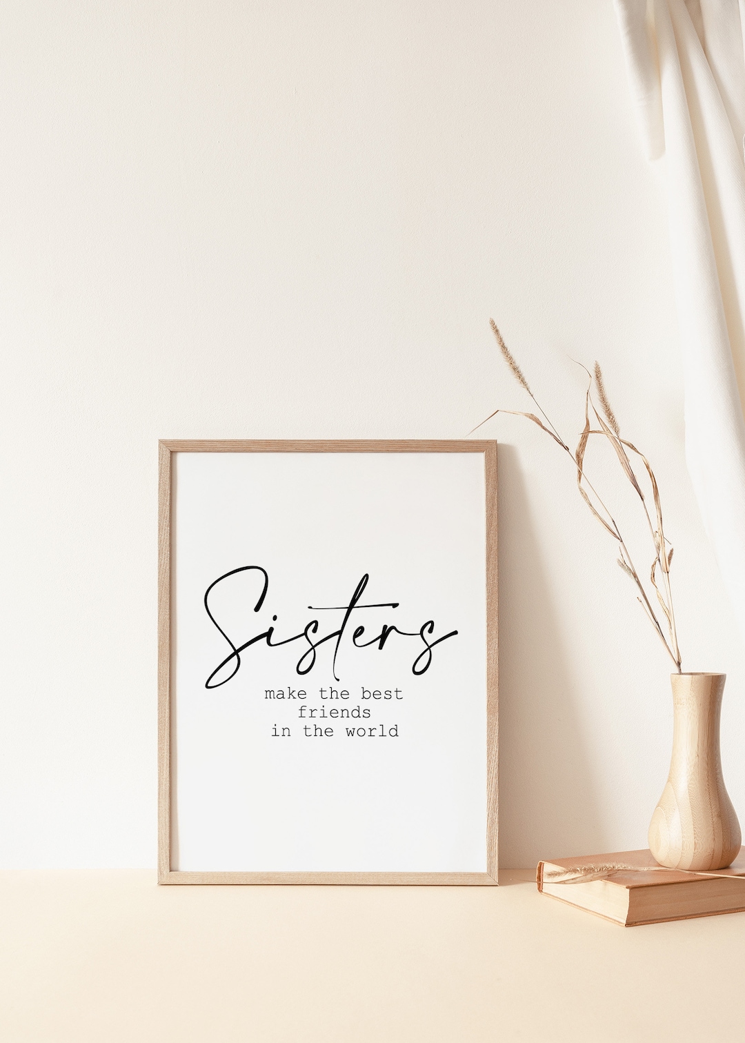 Sister Quote Print, Special Big Sis Wall Art Presents, Best Friend Gift ...