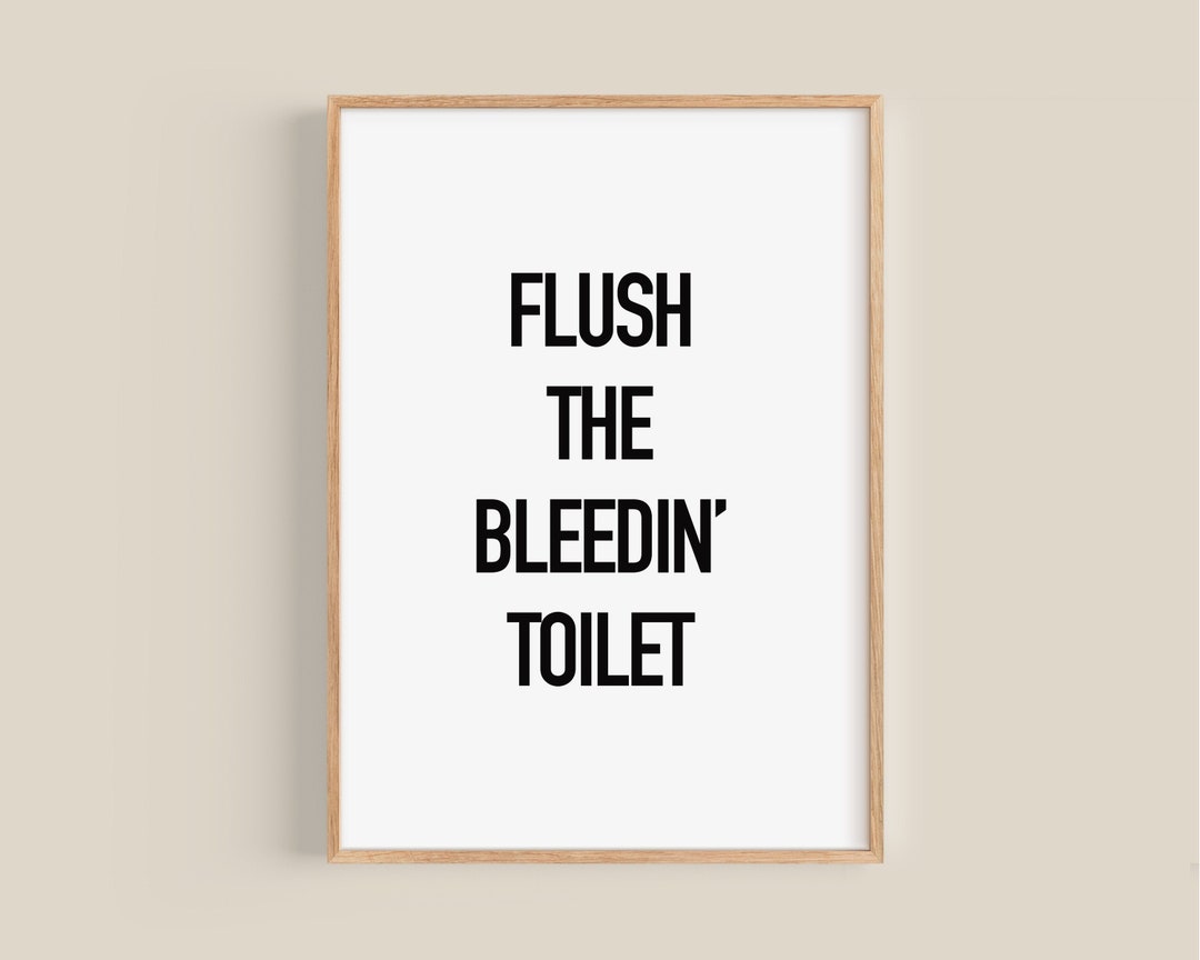 Funny Irish Wall Art Office Bathroom Wall Decor Ireland Etsy