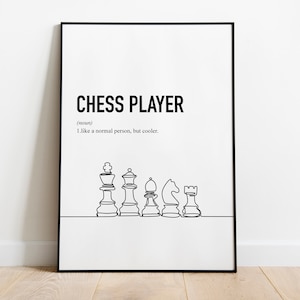 Chess Decor, Chess Poster, Chess Print, Chess Art, Chess Gift, Chess Lover gifts, Gift for Chess Player, Chess Printable image 3