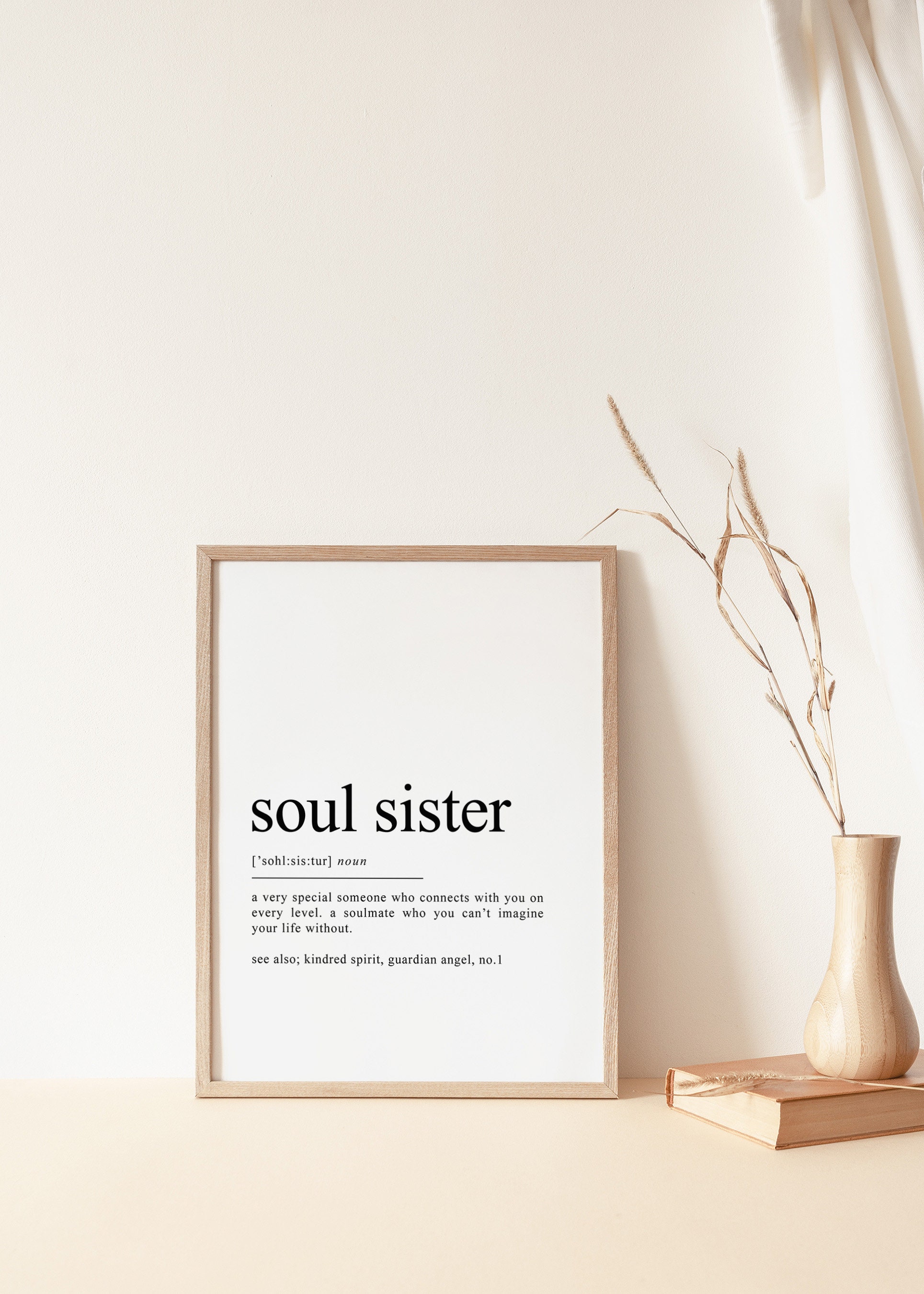 YeleY Soul Sister Kosmetiktasche – Geschenk Für Beste Freundin, BFF, 25x17x5 Cm, Wasserdicht