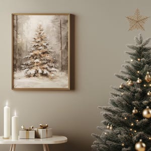 Vintage Christmas Prints Set of 3 Christmas Printables Winter Landscape ...
