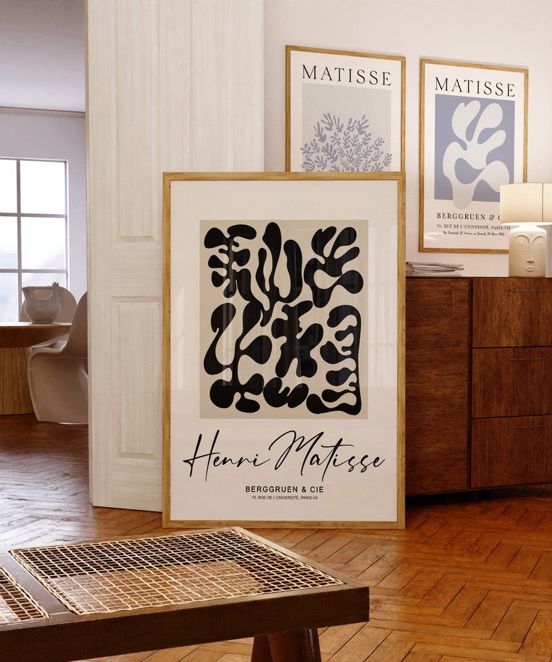 Bestseller Wand Kunst Matisse Print 2er Set Art Deco Wand Kunst Beige Matisse Modern Museum Ausstellung Poster Bestseller Printable DIGITAL Bild 2