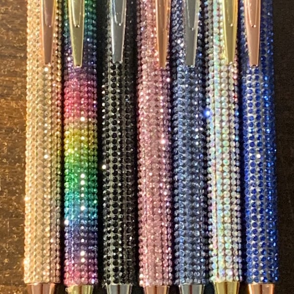Blinged out ballpoint pens.