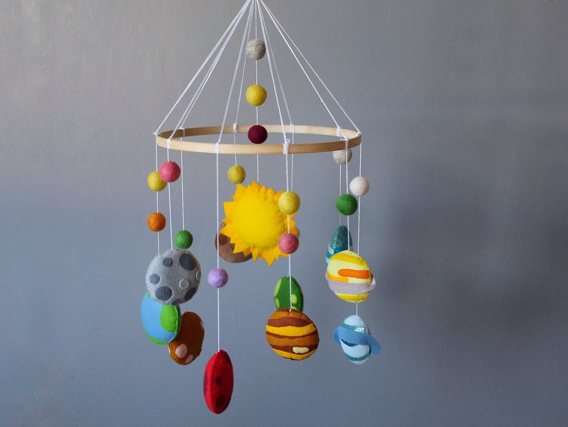 Solar system baby crib mobile as baby shower gifts Etsy