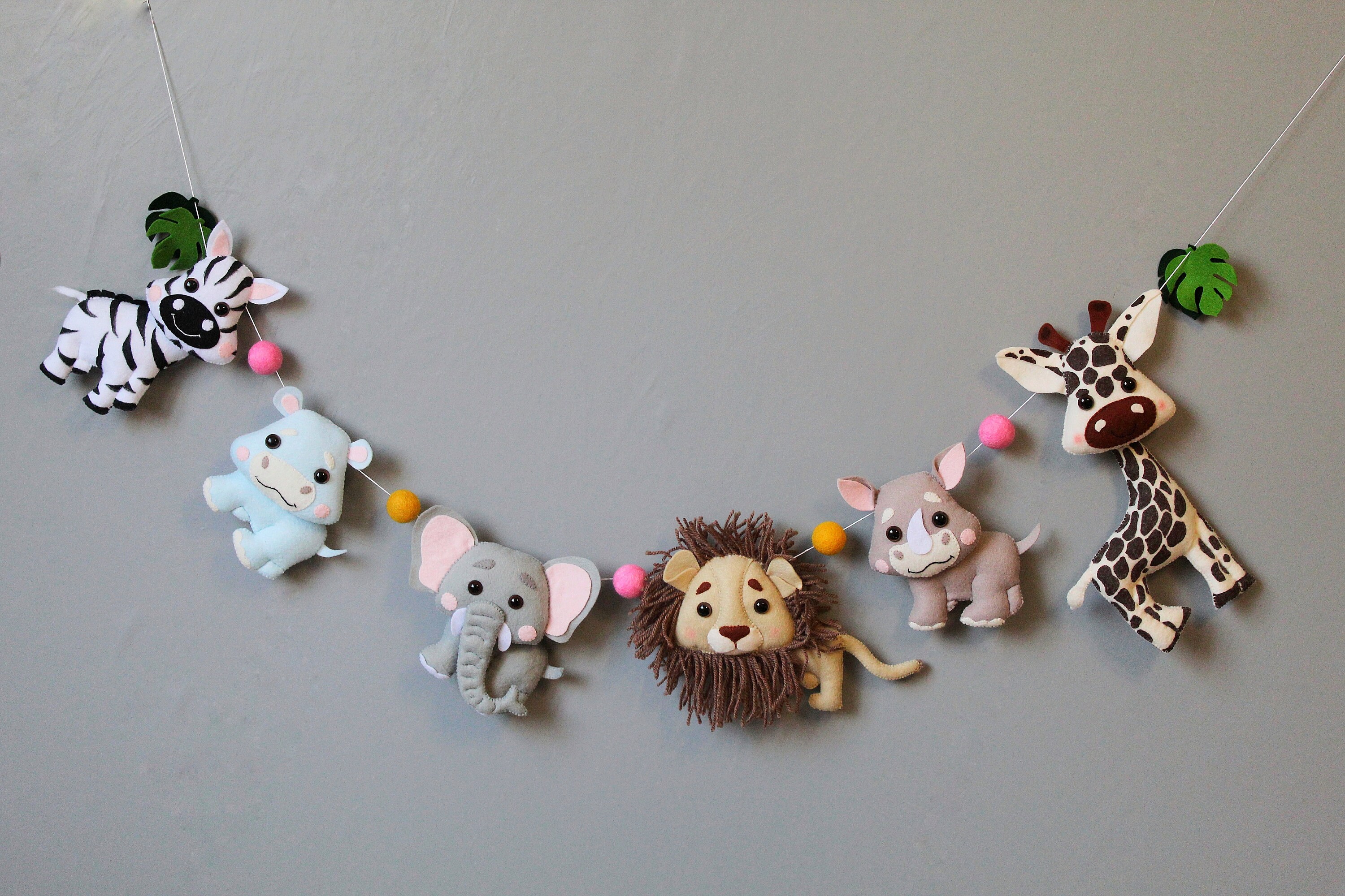 Safari Animal Garland Jungle Garland for Nursery Nursery Etsy