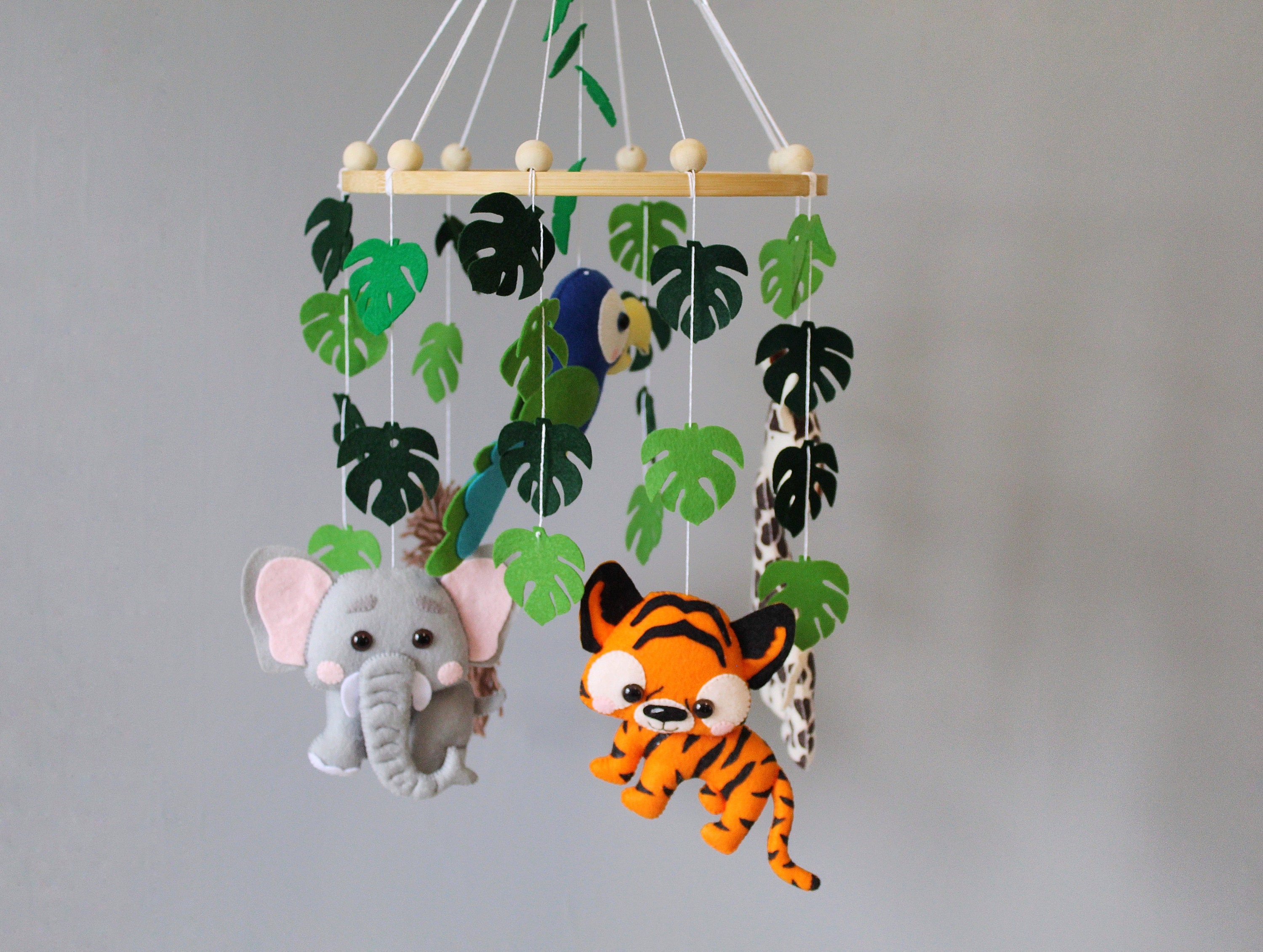 Safari baby mobile for nursery decor jungle crib baby mobile Etsy
