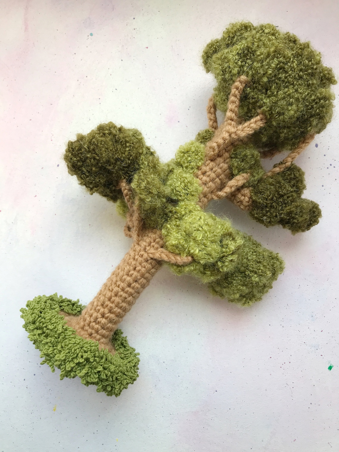 Crochet tree knitted trees small forest Montessori child Etsy