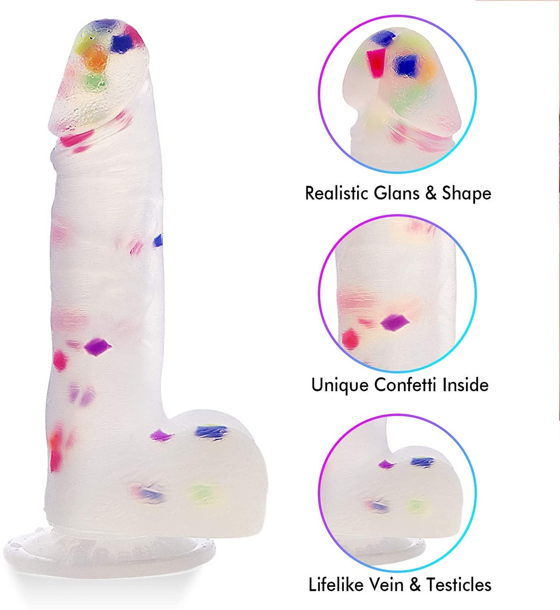 8 Inch Realistic Dildo With Powerful Suction