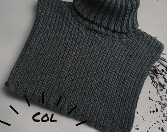 PATRON TRICOT-Plastron *Elle et Lui* (version française) France