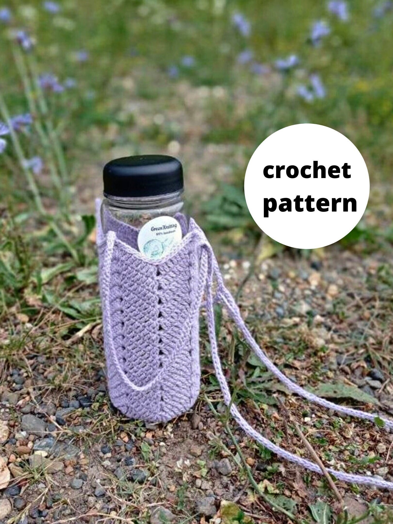 PDF Pattern Crochet crossbody hydroflask Handmade tumbler Etsy