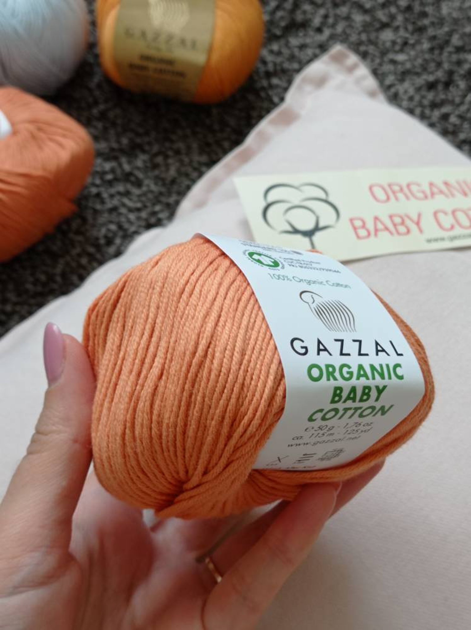 Gazzal Organic Baby Cotton yarn. Eco friendly Hypoallergenic Etsy