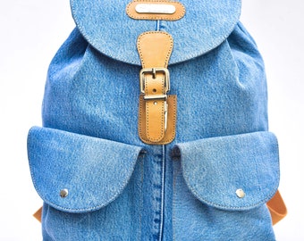 UPCYCLED DENIM BACKPACK