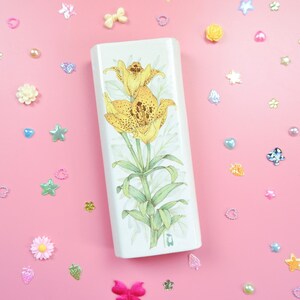 Vintage floral ceramic radiator tray, humidifier heater evaporator, moisture element, 1960s 1970s retro floral decor