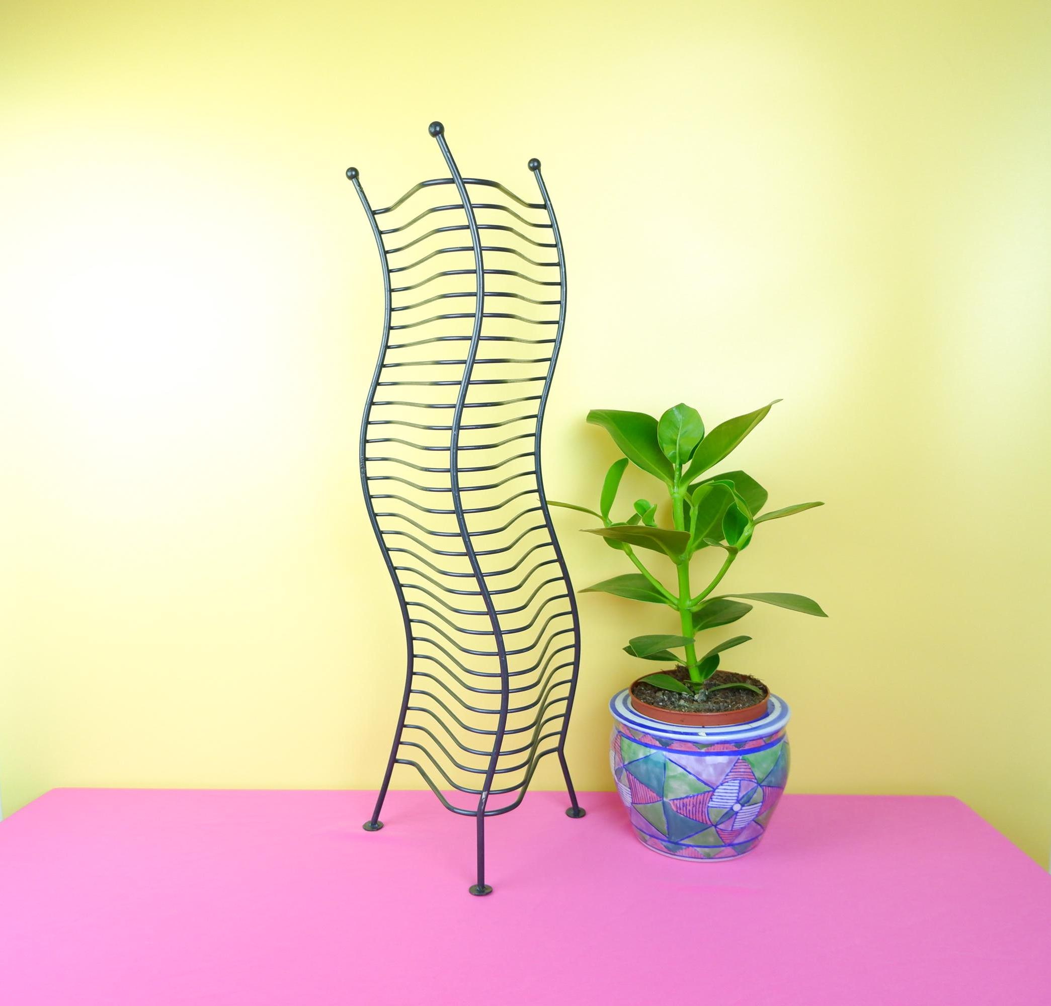 Vintage 90s CD Media Storage, Wavy Squiggly Metal 1990s 2000s