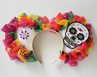 Coco Mickey Ears | Minnie Ears | Dia de Los Muertos