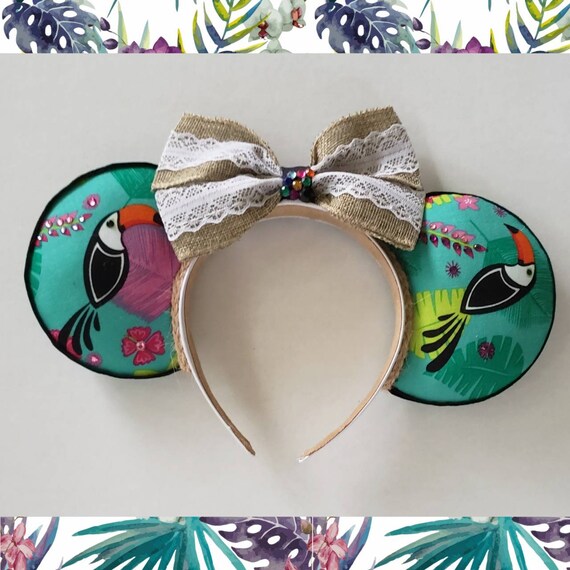 Enchanted Tiki Room Minnie Ears | Mickey Ears - Etsy display picture 2
