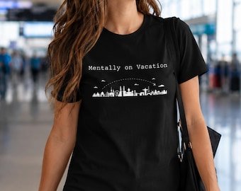 Mentally On Vacation Shirt, Summer Humor Tee