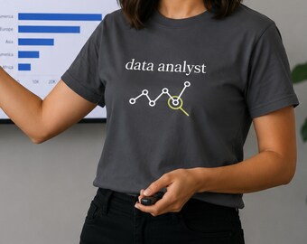 Daten analytiker T-Shirt: Daten Wissenschaft Grafik T-Shirt, Tech Job Arbeitskleidung