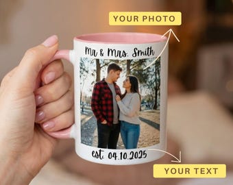 Photo Mug, Personalised Coffee Mug, Custom Photo Mug, Birthday Anniversary Present