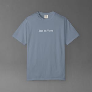 Comfort Colors Joie De Vivre Tee | French Quote Shirt, Good Vibes Gift, Inspirational Graphic Tshirt image 16