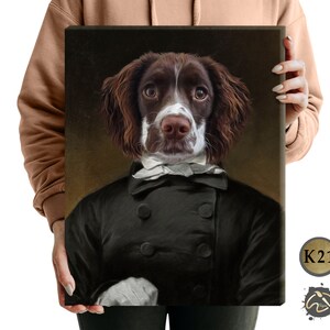 Pet Portrait. Pet portrait from photo. Custom Pet portrait. Dog Portrait. K21 King Costume. Renaissance Pet Portrait. Dog Gift. Cat Gift.