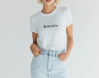 Namaste T-Shirt: Minimalist Yoga & Meditation Tee