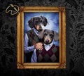Custom Step Brothers  Pet Portrait, Custom Pet Portrait, Cat portrait, Dog portrait, Pet Portrait product logo