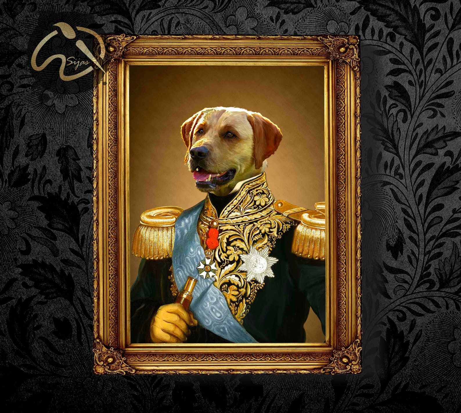 Custom Pet Portrait King Costume. Royal Pet King . Renaissance Etsy