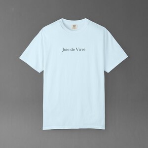 Comfort Colors Joie De Vivre Tee | French Quote Shirt, Good Vibes Gift, Inspirational Graphic Tshirt image 15