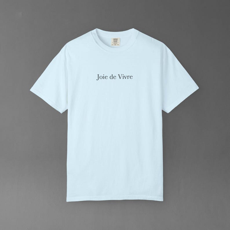 Comfort Colors Joie De Vivre Tee | French Quote Shirt, Good Vibes Gift, Inspirational Graphic Tshirt image 15