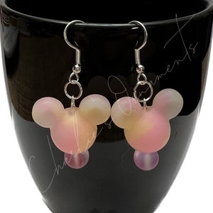 Disney Inspired Mickey Glow Tie-Dye Earrings