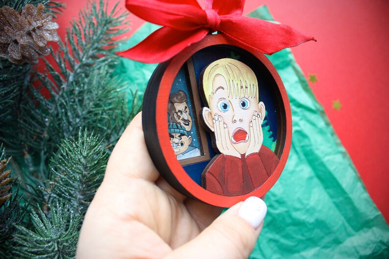 HOME ALONE Christmas Ornament Movies Holiday Mackaulay Culkin Etsy