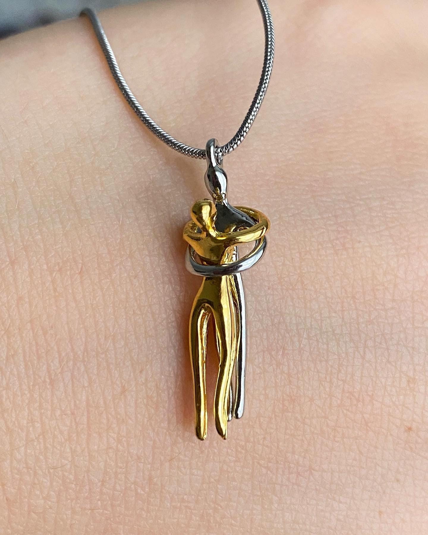 4 Pairs Collier De Couple En Acier Inoxydable Les Amoureux Assorti Coeur