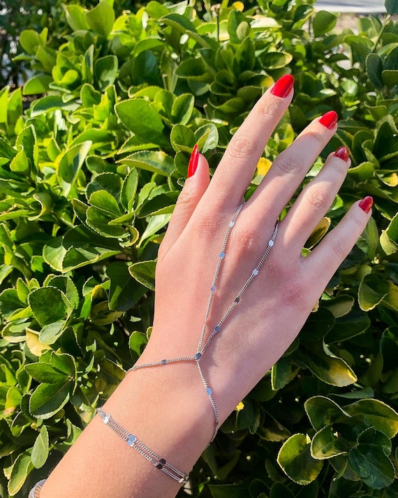 Hand Chain Ring Bracelet Baciamano 