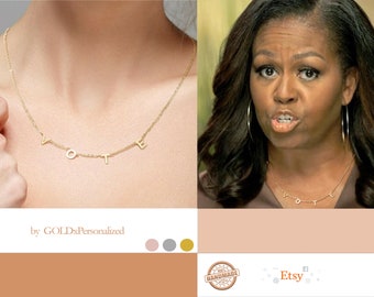 Stem ketting • STEM gouden ketting • Obama STEM ketting • Stem Sterling Zilver • Eerste ketting • Democraat ketting