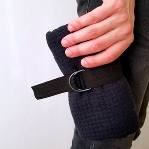 Linen waffle bath towel, gym & travel linen towel, black golf towel, hand towel